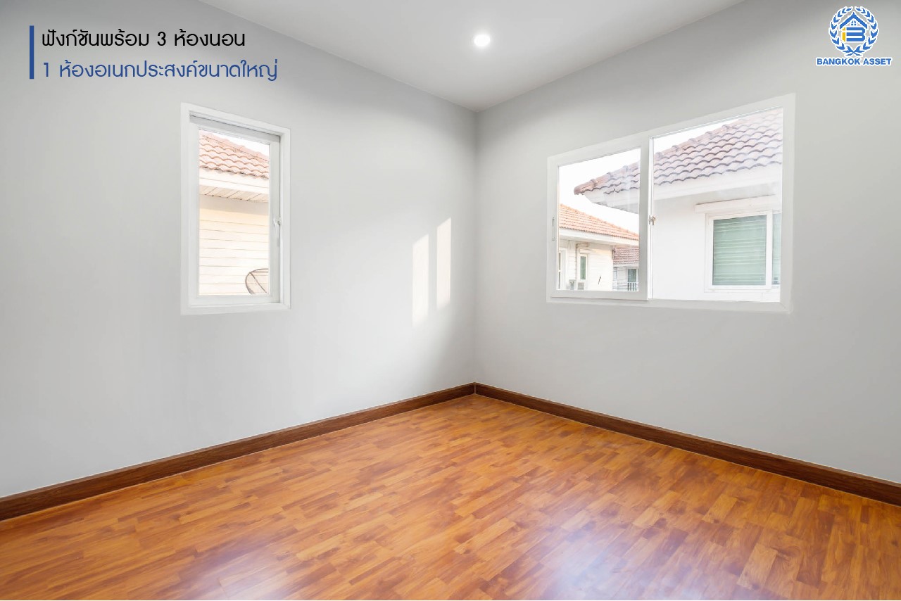 บ้านมือสองตกแต่งใหม่ แบรนด์ Property Perfect ม.เดอะวิลล่า ราชพฤกษ์-ท่าอิฐ บ้านแฝดฟังก์ชันระดับบ้านเดี่ยว เนื้อที่ 38.4 ตร.ว. โซนติดสวนสาธารณะ สัมผัสบรรยากาศผ่อนคลาย ฟังก์ชัน 3 ห้องนอน 2 ห้องน้ำ 1 ห้องอเนกประสงค์ขนาดใหญ่ชั้นล่าง จอดรถได้ 2 คัน บนทำเลเชื่อมต่อทั้งถ.รัตนาธิเบศร์ และถ.ราชพฤกษ์ และเพียง 10 นาทีถึงรถไฟฟ้า "สถานีบางรักน้อยท่าอิฐ"